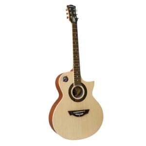 Premium Matte Beige MOON39″ Acoustic Guitar